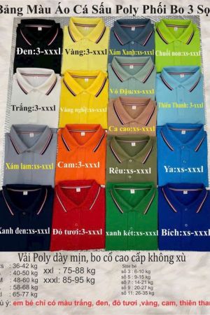 BST Polo poly mix 3 sọc BST Polo poly mix 3 sọc