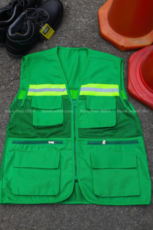 Áo Gile phản quanh xanh két 3K Áo Gile phản quanh xanh két 3K