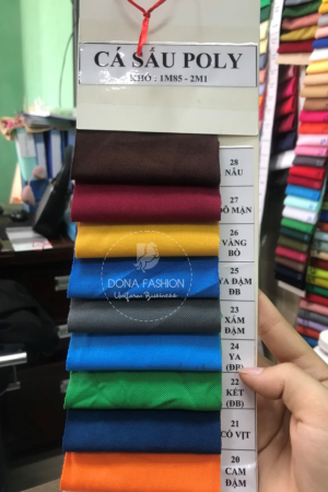 VẢI THUN CÁ SẤU POLY 4C VẢI THUN CÁ SẤU POLY 4C