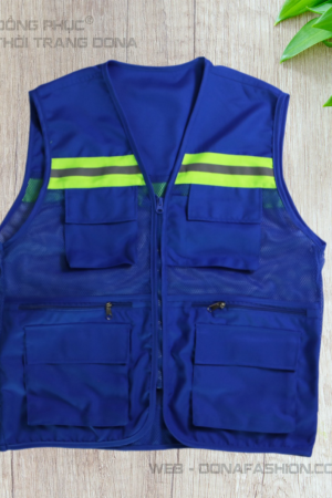 Áo Ghile phản quang Xanh bích  Áo Ghile phản quang Xanh bích
