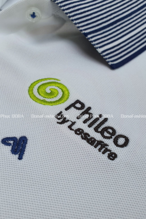 Thêu Logo đồng phục áo thun  Thêu Logo đồng phục áo thun