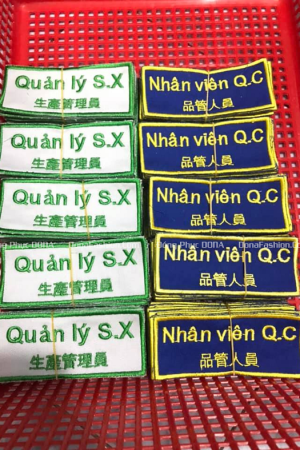 Thêu Logo tên nhân viên  Thêu Logo tên nhân viên