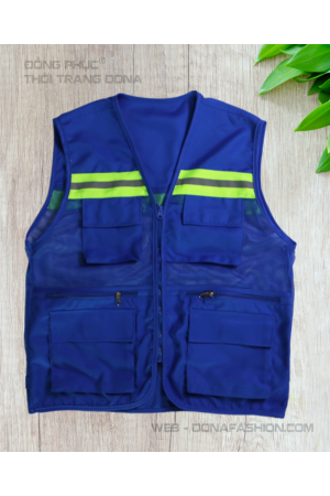 Áo Ghile phản quang Xanh bích  Áo Ghile phản quang Xanh bích