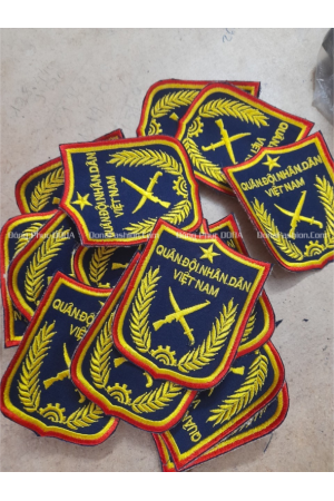 Thêu logo Quân đội nhân dân Thêu logo Quân đội nhân dân