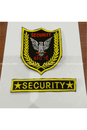 Thêu logo BẢO VỆ CON Ó SECURITY Thêu logo BẢO VỆ CON Ó SECURITY